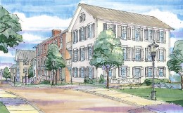 Architect's rendering of the Gault project.