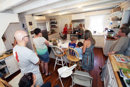 Learning how to can workshop at Wakeman Town Farm