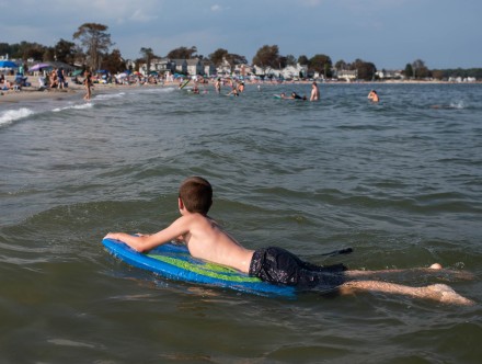 Compo Beach - cooling off